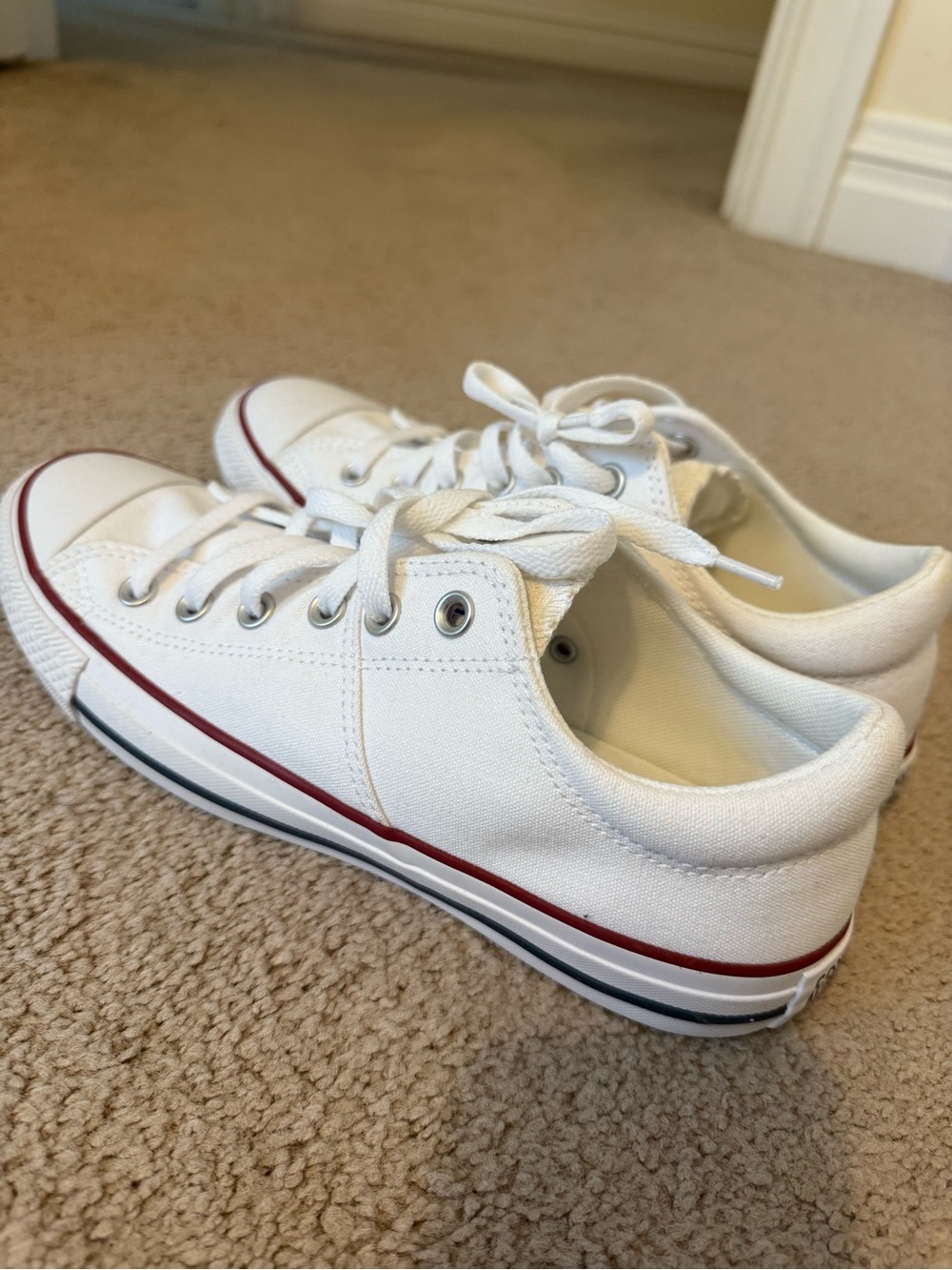 Converse White Sneakers size 10 women’s